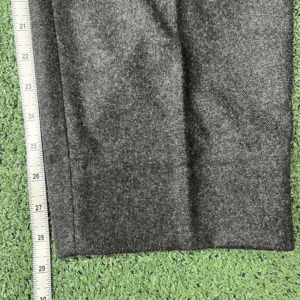 Banana Republic Elastic Waist Pants Mens 33 Charcoal Wool Alfa Fi Italy New
